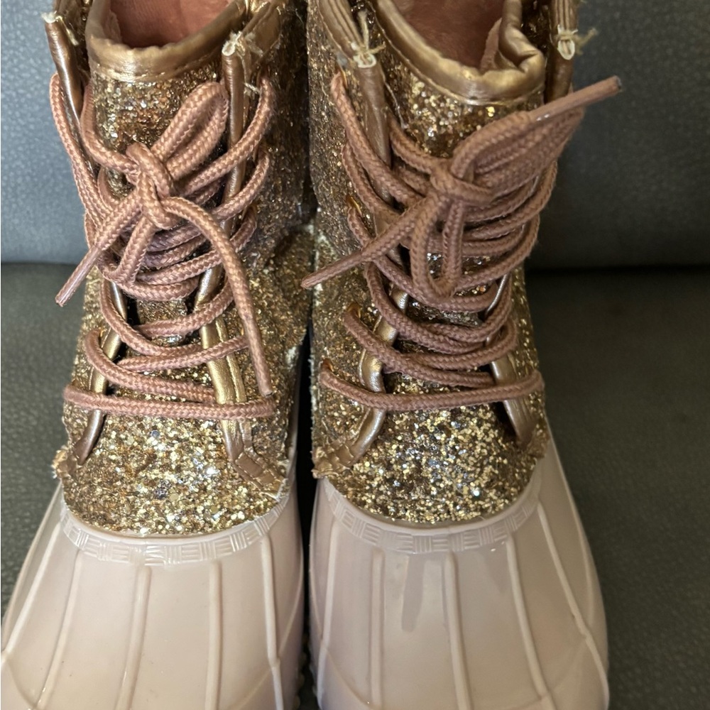 Glittery Gold Women's Boots